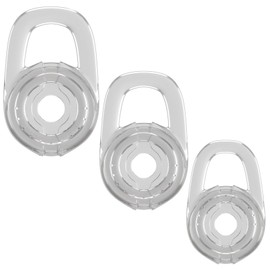 Small Ear Gels for Bluetooth Office Headset [3 Pack] Silicone Ear Gels Spare Tips Earbuds Replacement Compatible for M155 M165 M1100 M100 M180 M55 M28 M25 Marque 2 Wireless, Clear