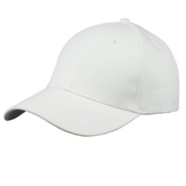 FREEBIRD99 Unisex Cotton Adjustable Baseball Cap Plain Hat (White)
