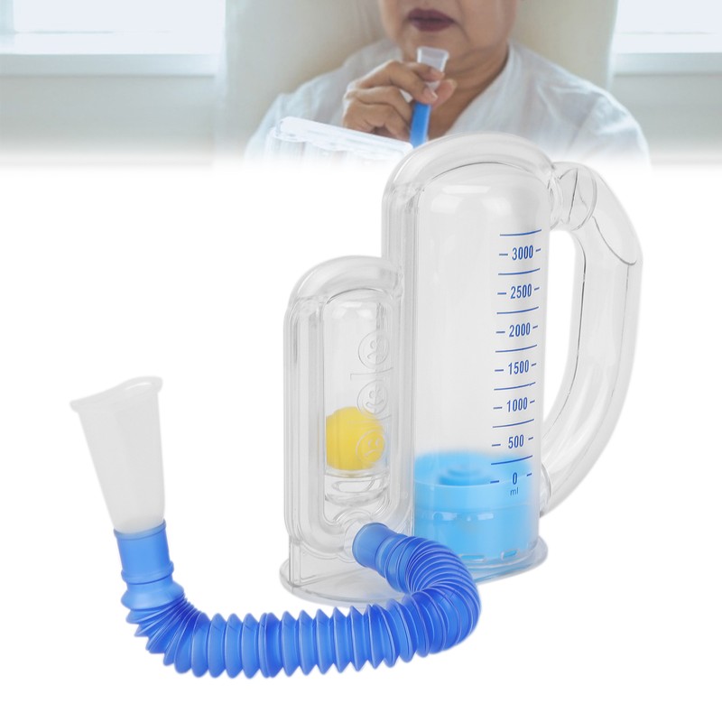 3000ml Spirometry Breathing Exerciser Lung Breathing Vital Capacity Training Tool
