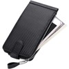 JEEBURYEE Wallets for Men Women RFID Blocking Carbon Fiber Leather