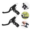 Outanaya 1 Pair Aluminum Alloy Bike Brake Handles Durable Levers