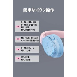 【Bluetooth 5.3 + HiFi】Wireless Headphones/Over-Ear Headphones Support 2 Devices Connected Simultaneously/Low Latency/Sealed Sound Leakproof/Built-in Microphone/Lightweight Comfortable to Wear/Foldable