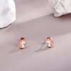 Hypoallergenic Unicorn Stud Earrings Sterling Silver Opal Unicorn Earrings for