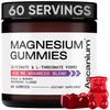 Gomitas de Magnesio 410mg de Complemento Elemental de Glicinato de