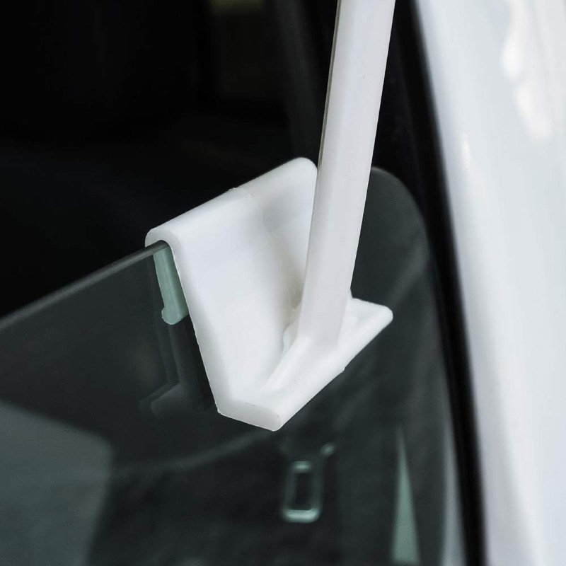 GRAPHICS & MORE Solid Red Car Truck Flag with Window