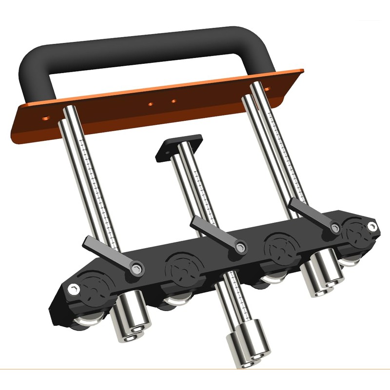 NyVoozy Three-Station Edge Roller Bender for bending metal roofing materials