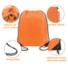 BeeGreen 50 Pack Orange Drawstring Backpack Drawstring Bags Bulk DIY