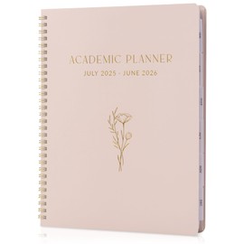 Aesthetic 2025-2026 Academic Planner - A Beautiful 8.5" x 11" Daily Planner for Women or Men with Weekly & Monthly Spreads For The 25-26 School Year - Runs From July 2025 - June 2026