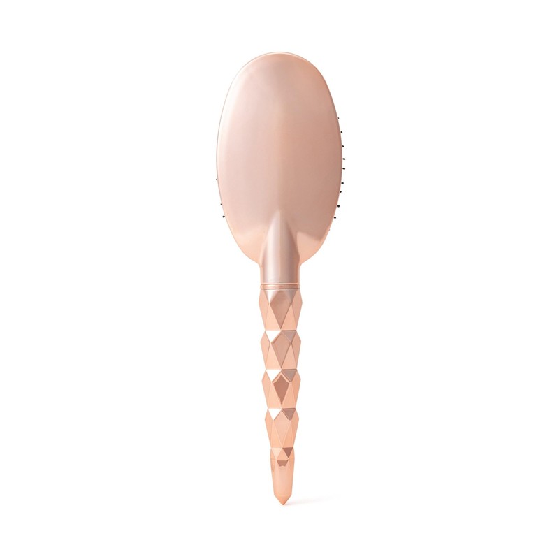 Francfranc French Shiv Dual Oval Hairbrush Shiny Pink Gold