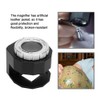 30X Magnifier Optical Glass Lens Magnifier Scale Full Metal LED
