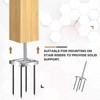 Shimeyao 4 Sets Newel Post Fastener Newel Post Mounting Kit