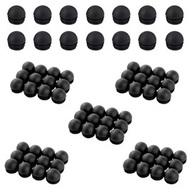 Zaky 50 pcs Round Tube Domed Inserts End Caps 16mm Stoppers Plugs for Chairs Desks Tables Beds Furniture Foot Lamellar Plug