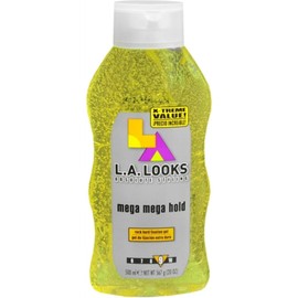L.A. LOOKS Styling Gel Mega Mega Hold 20 oz (Pack of 8)