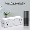 Power Strip WiFi BLE Remote Control Dual Sockets Receptacle 10A