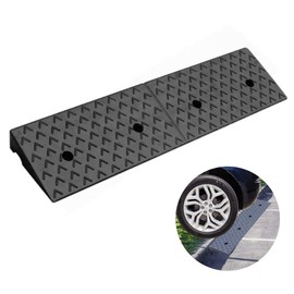 Nisorpa 2" Rise Rubber Curb Ramp Heavy Duty Threshold Ramp 10Ton Drive Ramps for Loading Cars Vehicles Truck Scooter Bike Motorcycle, 39.3"(L) x 9.8"(W) x 2"(H) Black