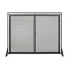 Roomfitters Durable Fireplace Screen with Mesh Double Doors, Freestanding Design