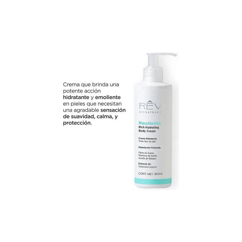 Reve Neudermic Crema Hidratación Profunda Corporal 360ml