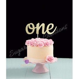 Una decoración para tarta de primer cumpleaños