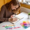 Lineon ジェルボールペン カラーペン 108色セット 水性 カラーボールペン ゲルインク 耐光 耐水 大人の塗り絵
