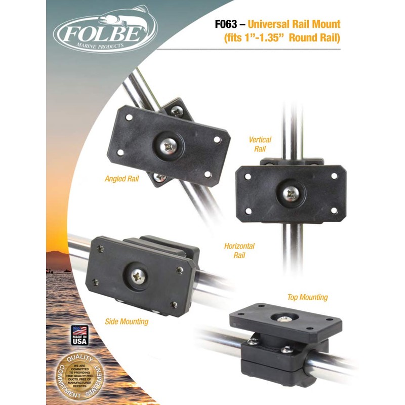 Folbe F063 - Universal Rail Mount Kit - Fits 1.040"-1.35"
