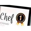 PURESIZE Chef Gift Funny DIN A4 Picture with Frame (Black),