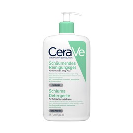 CeraVe Foaming Cleansing Gel for Face and Body, Normal to Oily Skin, with Hyaluronic and 3 Essential Ceramides, 1 x 562 ml