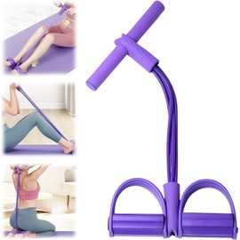 Vervex Banda de Resistencia para Ejercicio, Estirador de Tobillos de Seis Tubos Modelo, Ajustable, Ideal para Fitness, Yoga y Entrenamiento