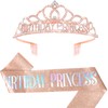 Bumlofa Crown Birthday Set: Crown Princess with Sash, Ideal for