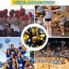 Lovecheer 2PCS Pom Poms Cheerleading Blue and Gold Metallic Cheer
