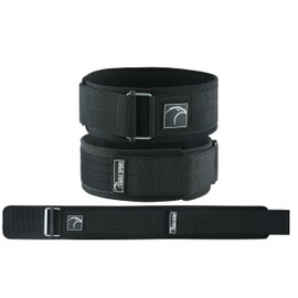 Eagle Sport Adjustable Velcro Weightlifting Belt, Training Support Belt (Black, X-Large)