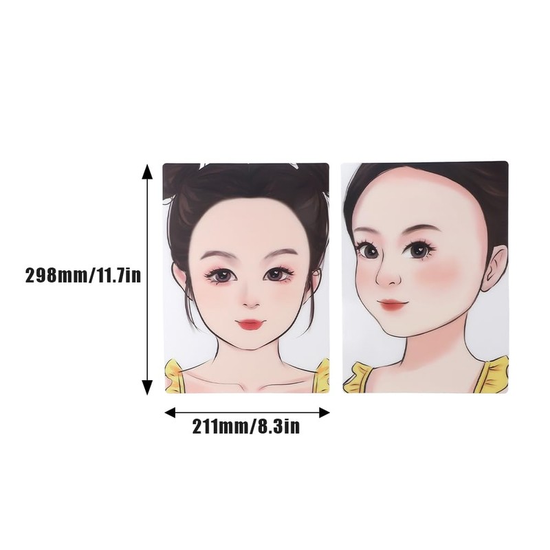 Lwuey Face Painting Exercise Board, Face Make-Up Stencil Make Up