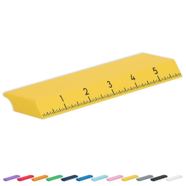 Glassboard Studio 6 Inch Magnet Ruler - Non-Slip Pad, Strong