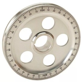 Empi 9114 Vw Aluminum Crankshaft Stock Size Pulley W/Holes, Black Timing Marks