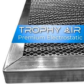 Trophy Air Washable & Reusable Electrostatic HVAC AC/Furnace Air Filter, Lasts a Lifetime, 6 Stage Permanent Air Filter, Healthier Home or Office, Made in The USA - Increases Airflow (24x24x1)