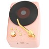 Bluetooth Speaker Stereo USB Charging Retro Turntable Design Portable Mini