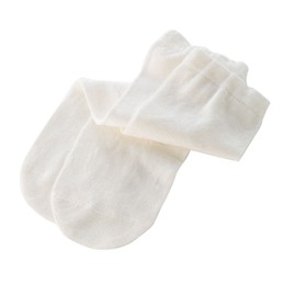 Kurashikinu Chilly Socks, 100% Silk, Natural Material, Unisex, Sensitive Skin, Dry Skin, Cold Skin, Cold Retention, Warm, Layered Shoes, Made in Japan, Silk Round Toe Socks, Kinari, white, Free size