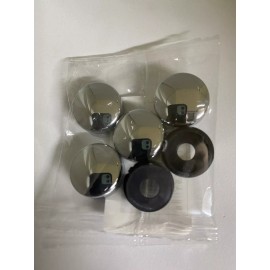 Unbranded License Plate Screw Cap Covers - Chrome Set Of 4.