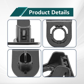 SYudwen 5 Sets Black Front Bumper to Fender Liner Clips, Compatible with Camrry C0rolla Sienna Venza ES300 ES350, Replacement 47749-33030, 47749-02020, 53879-02150, 53879-33030