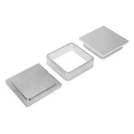 Pre Press Mould Pre-Press Mould for Solvent-Free DIY Extraction and Pre-Press Mould & Press Mould (4x4 Silver)