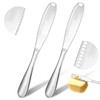 TIESOME 2 Pcs Butter Knife with Holes, 3 in 1