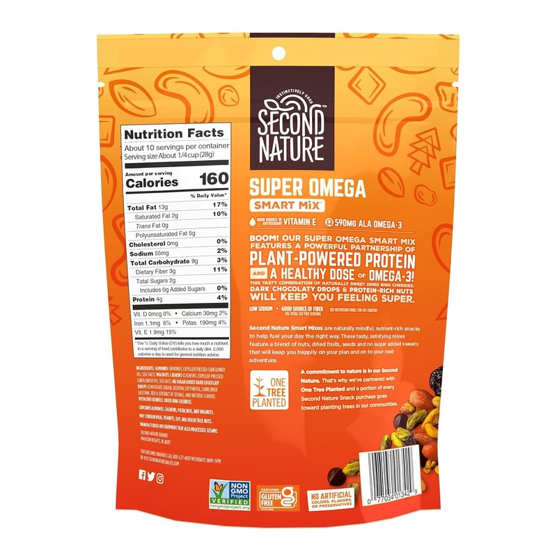 Second Nature Super Omega Smart Mix, Good Source of Antioxidant