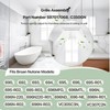 C350GN Bathroom Plastic Grille Cover with Springs for Broan-NuTone 695