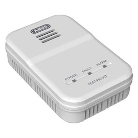 ABUS gas detector GWM100ME for gas heaters - natural gas (methane) / town gas - alarm volume 85 dB - white - 81443
