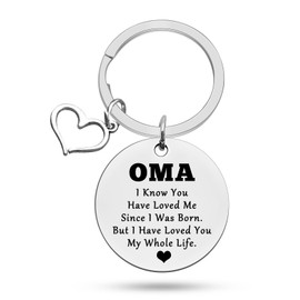 Oma Gifts Oma Keyring Grandma Gift from Granddaughter Grandma Keyring Gift From Granddaughter Grandson Gifts for Oma Birthday Mothers Day Gift for Grandma from GrandKid Oma Gifts for Grandmother