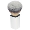Shaving Brush Synthetic Hair with White Plastic Handle Height 10
