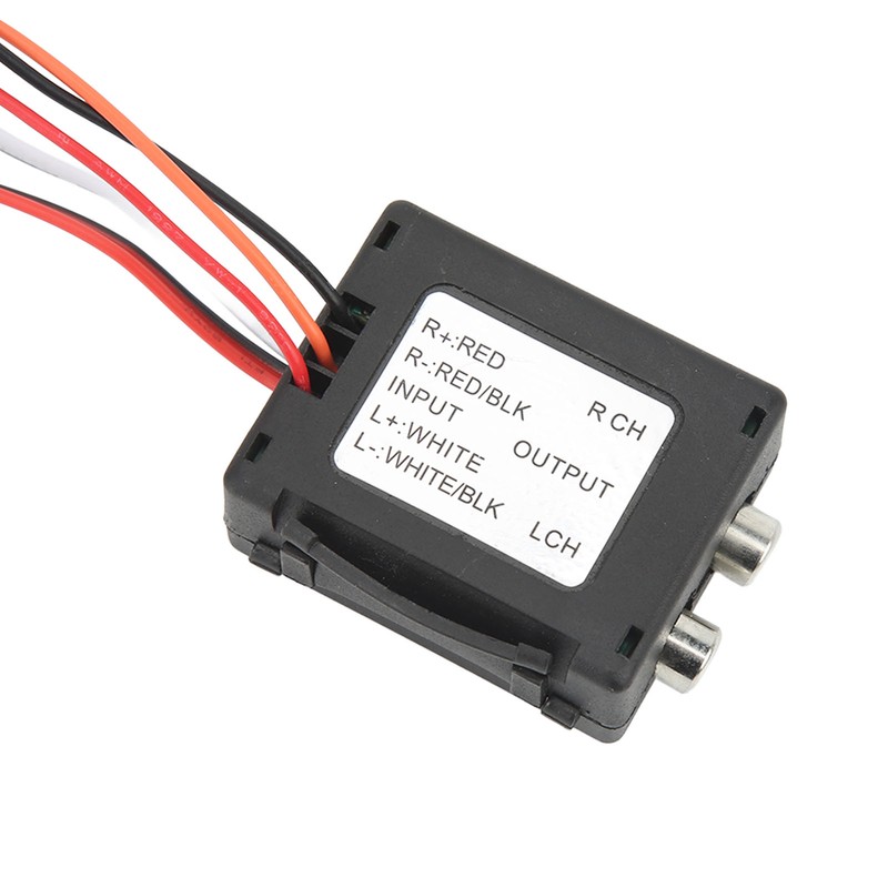 2 Channel Car Speaker to RCA Line Output Converter High