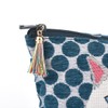 Kusguru Japan Parlor Suzurando Jacquard Woven Pouch, blue