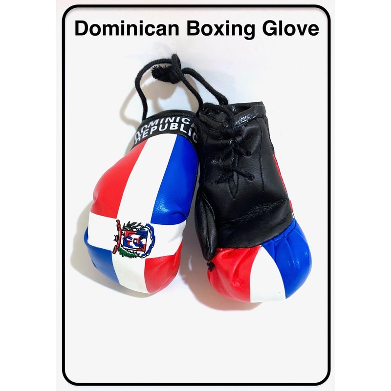 Dominican Boxing gloves flags for car accessories Dominican Republic flag