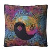 Sophia Art Indian Multi Elephant Mandala Floor Pillow Square Ottoman