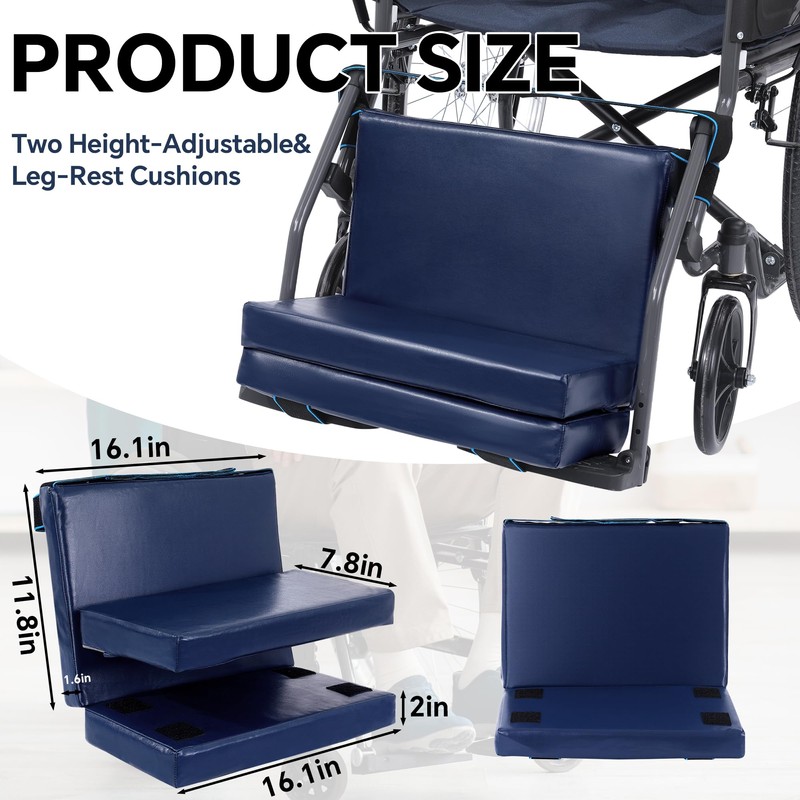 BALAPET Adjustable Height Wheelchair Footrest, High Density Foam Wheelchair Leg